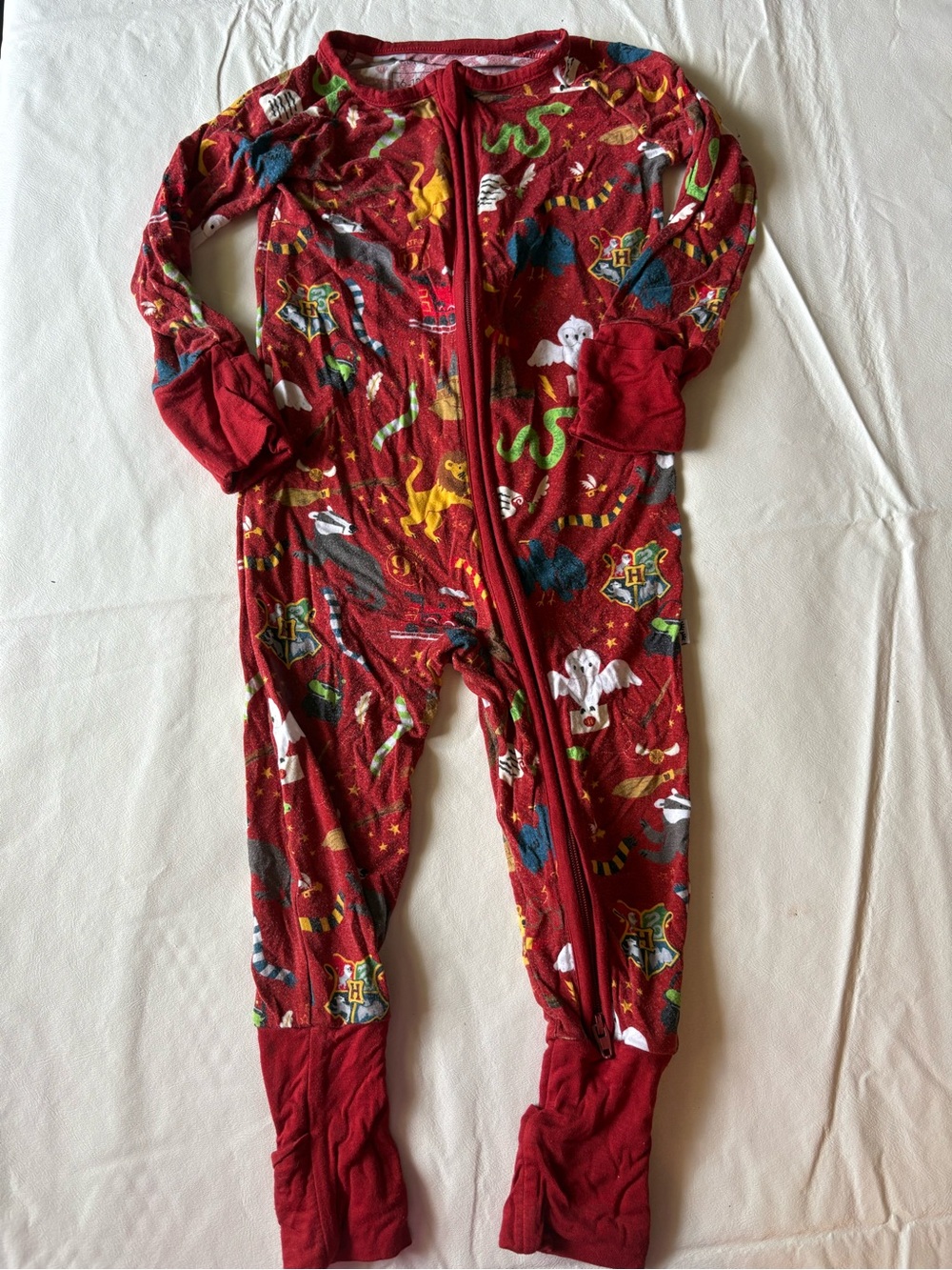 Little Sleepeies Harry Potter zipper sleeper size 6-12 months, red, gryffindor